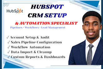 setup hubspot crm, sales pipeline and zoho crm