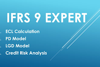 develop ifrs 9 ecl, pd, lgd, credit risk models for financial institutions