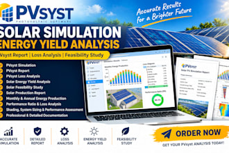 pvsyst simulation solar energy yield analysis pvsyst report