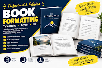 do book formatting, book layout and book typesetting