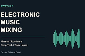 mix your minimal deep tech and house music