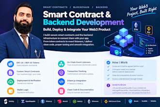 develop solidity smart contract and dapp backend integration