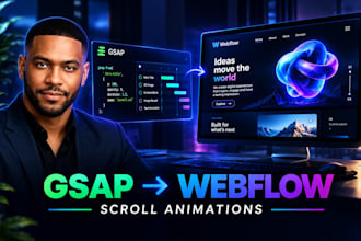 add gsap scroll animations to your webflow website