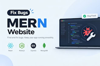 fix react, node js and mern bugs