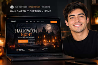 build wordpress halloween ticket booking and rsvp website