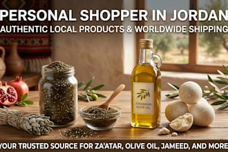 be your personal shopper in jordan for local products and spices