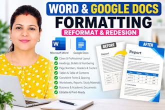 reformate and redesign your word and google docs