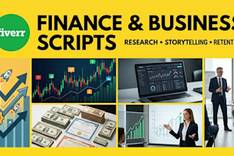 write engaging finance and business youtube scripts