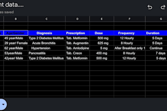 do professional medical data entry and healthcare excel work