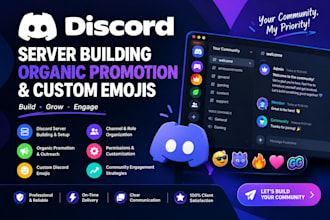 discord organic promotion discord building discord emoji