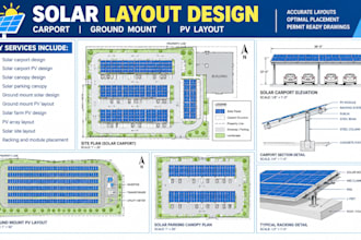 solar carport design ground mount solar design ground mount pv layout