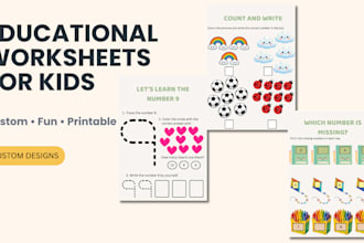create educational worksheets for kids