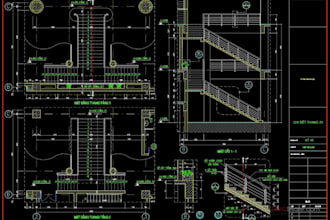 design custom staircases and railings with 3d models and cad drawings