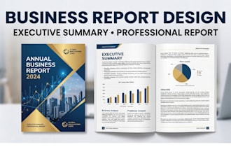 design a professional business report and executive summary