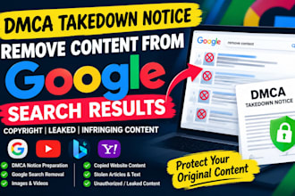 submit takedown notice to remove content from google under dmca