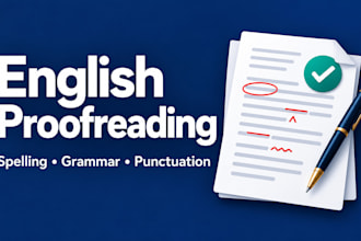 proofread and correct your short english text