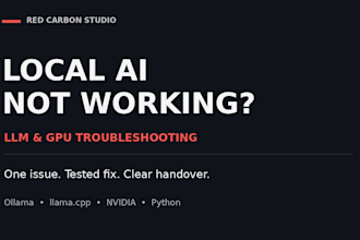 troubleshoot and fix your local llm or GPU inference setup