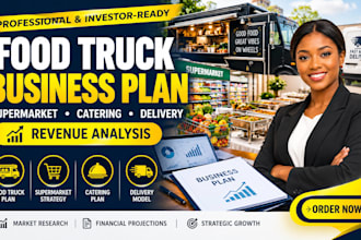 food truck business plan supermarket  catering delivery revenue analysis
