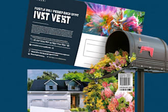 design an awesome postcard or eddm postcard
