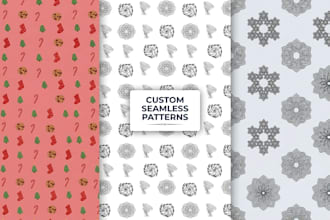 design custom seamless patterns for textiles and packaging