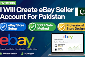 create ebay seller account for pakistan and setup store