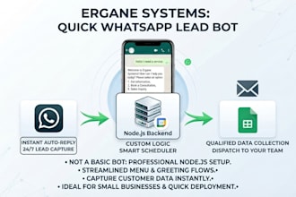 build a custom whatsapp booking bot integrated with google calendar