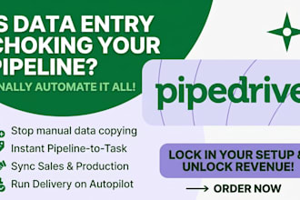integrate monday com, clickup, pipedrive crm for sales growth and automations