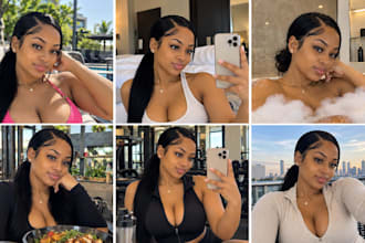 create instagram ai model, fanvue ai influencer model or clone your character