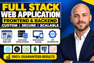 build a custom full stack web application with frontend and backend development