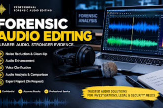 do forensic audio editing, audio cleanup, noise reduction, and audio restoration