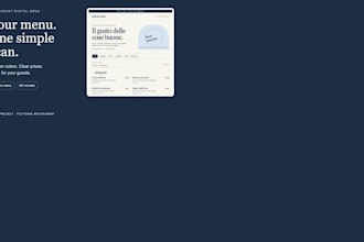 create a mobile friendly digital menu with qr code for your restaurant