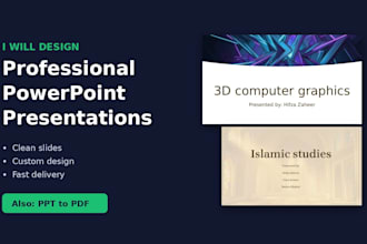 create professional powerpoint presentations and ms word assignments