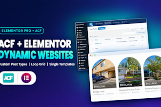 build dynamic elementor sites with custom post types and acf