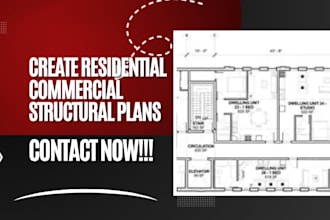 create residential commercial structural plans