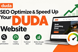 redesign SEO optimize and speed up your duda website for higher google ranking
