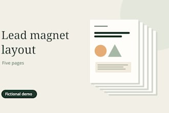 design a branded lead magnet PDF and editable workbook