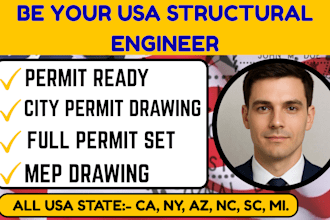 structural engineer permit drawing engineer stamp texas, az, nc, sc, co illinois