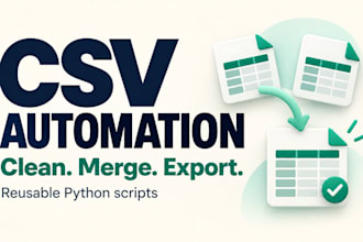 automate csv cleaning merging and exports with a python script