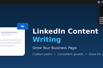 write linkedin content to grow your business page