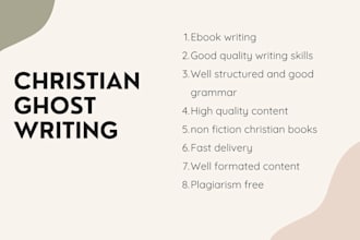 ghostwrite your christian ebook