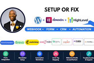 fix gohighlevel wordpress elementor form webhook integration automation workflow
