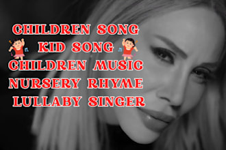 sing children song custom kid song children music nursery rhyme lullaby singer