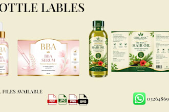 a professional product label for your brand