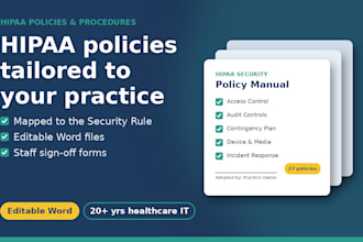 write hipaa security policies and procedures for your practice