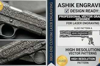 create custom laser engraving vector art