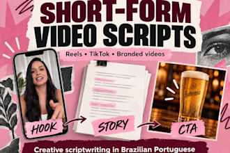 write creative scripts for social media