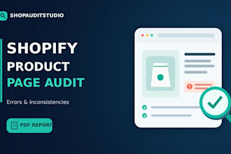 audit your shopify product page for errors and inconsistencies