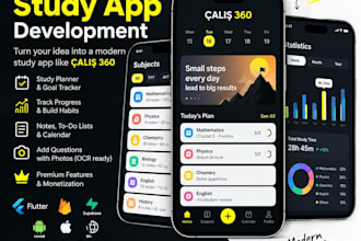 develop a custom study planner, education app