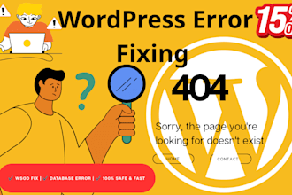 fix wordpress website errors and internal server issues