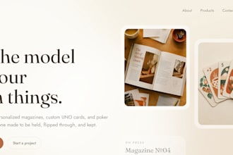 build a professional and aesthetic website for your business